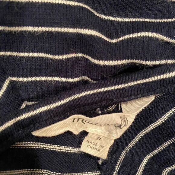 Madewell Navy/White High Point Tank Dress Sz Small - Picture 3 of 5